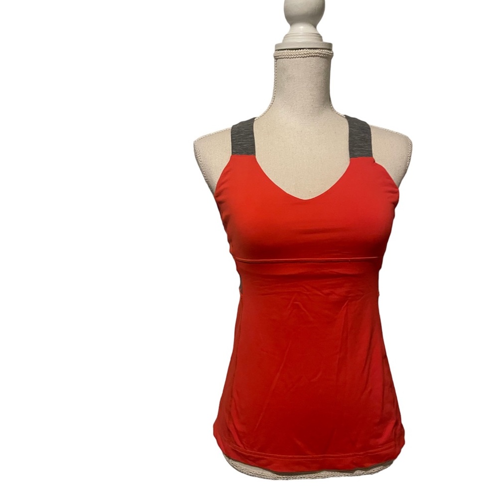 Lululemon Push Your Limits Tank Top Cross Cross Back Passion